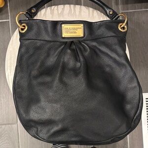 Marc By Marc Jacobs Black Hobo Bag with Gold Details Hiller Bag!